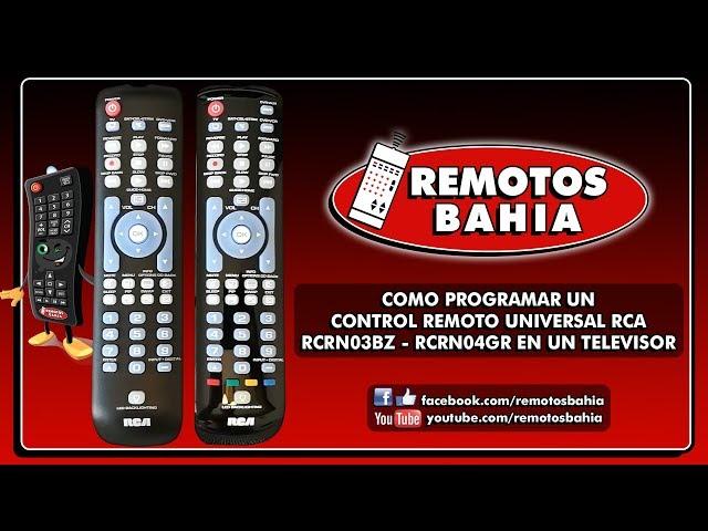 COMO PROGRAMAR UN CONTROL REMOTO UNIVERSAL RCA RCRN03BZ RCRN04GR