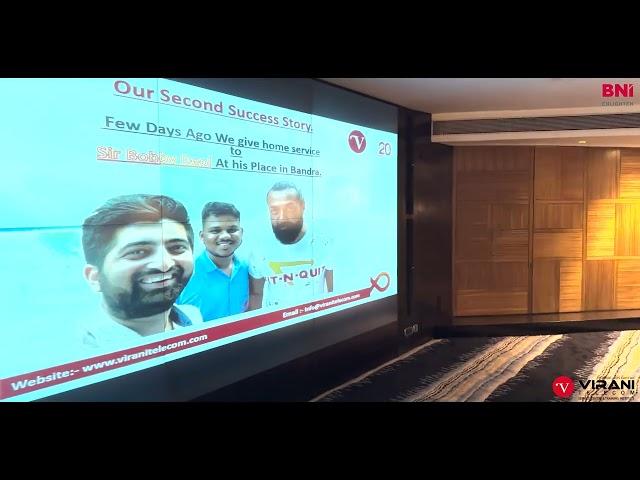 Chetan @ VIRANI TELECOM & INSTITUTE Since 2004 . Business ‍ Presentation in 2024 at Bni Meeting.