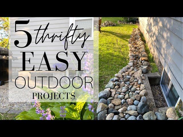 5 EASY Thrifty Outdoor DIY Projects