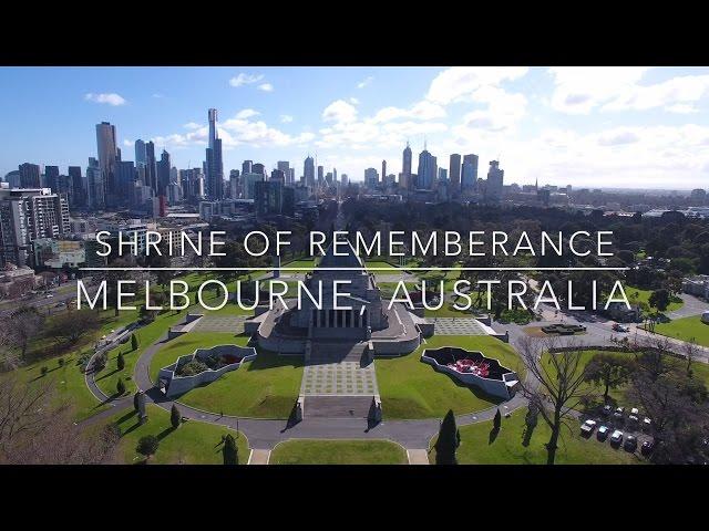 Our World by Drone in 4K - Shrine of Remembrance, Melbourne, Australia