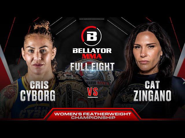 Cris Cyborg vs Cat Zingano (Women's Featherweight Title Bout) | Bellator 300 Full Fight