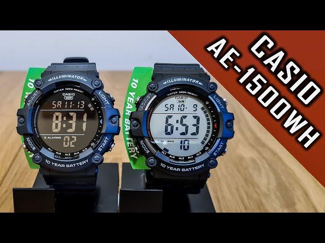 Super wide screen Casio AE-1500WH digital watch review #casio #casiowatch #gedmislaguna #watchreview
