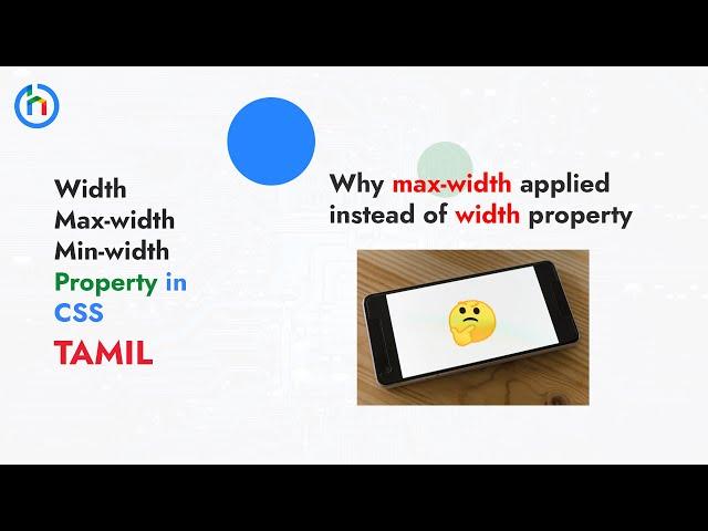 Why scroll avoid in MAX_WIDTH | width, max-width, min-width property in CSS | TAMIL