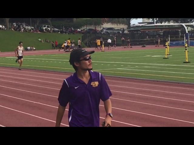 Ryan Nakagawa brings Punahou a victory at ILH relay.