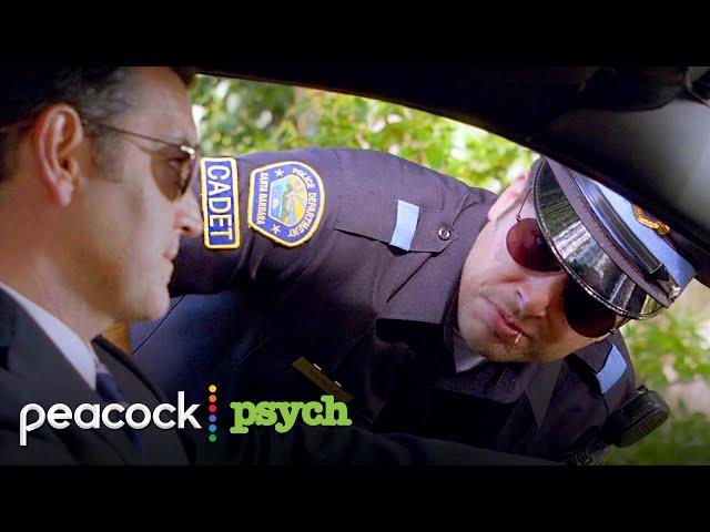 A cop uses two cops to pull over another cop | Psych