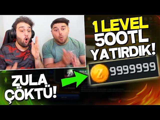 GROWE İLE ÇILDIRDIK!! 1 LEVEL HESABA 500TL YATIRIP SIFIRDAN FULLEDİK! ZULA