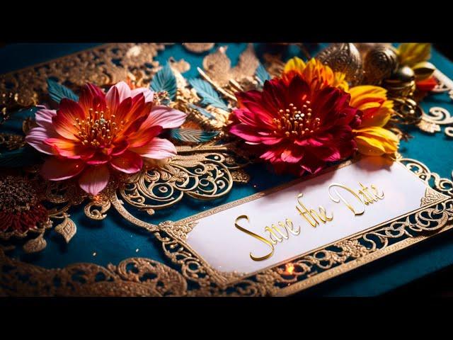 3D Wedding Invitation  template | After effects Template | Ae  templates