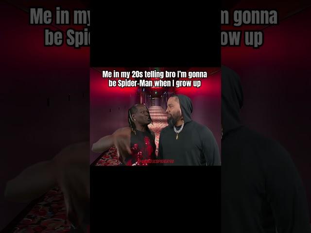 Me in my 20s telling bro I’m gonna be Spider-Man when I grow up #WWE