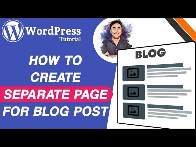 How to Create a Separate Page for Blog Posts in WordPress-Step by Step Tutorial | WordPress Tutorial