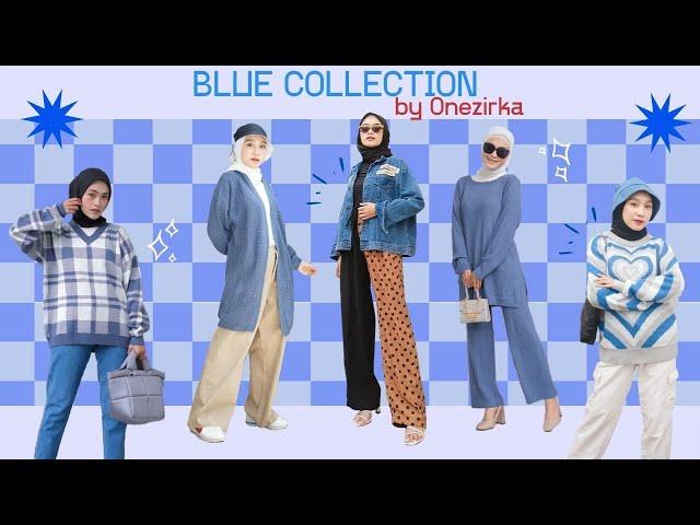 Sweater and Cardigan Blue Collection by Onezirkashop Knitwear Kekinian Aesthetic