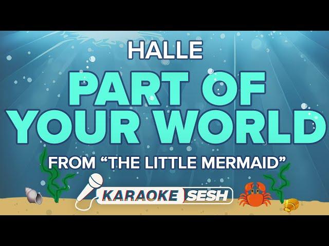 Halle - Part Of Your World (Karaoke)