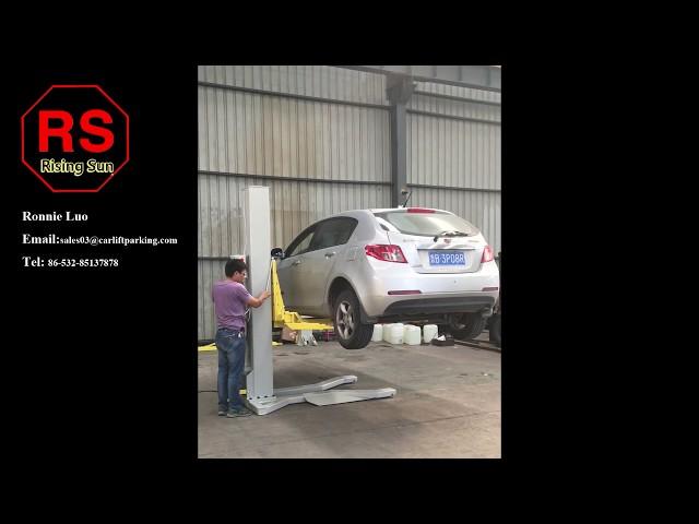 Rising Sun Movable Single Post Smart Car Lift -2700kg Capacity