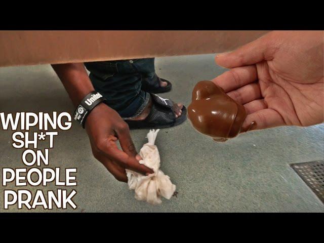 Wiping Sh*t On People Prank Part 5 : Bathroom Prank Gone Wrong