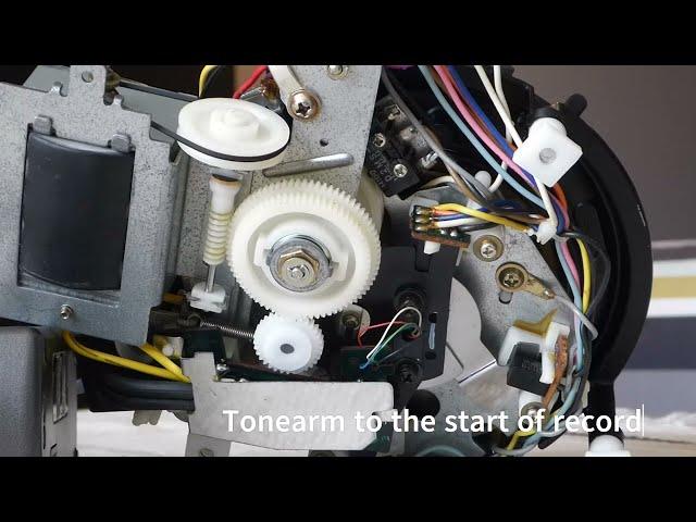 Technics SL-1600 Mk2 tonearm operation