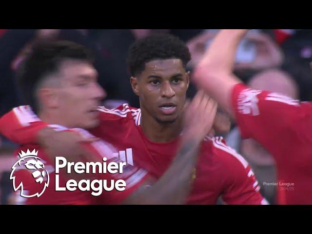 Marcus Rashford drills Manchester United ahead of Everton | Premier League | NBC Sports