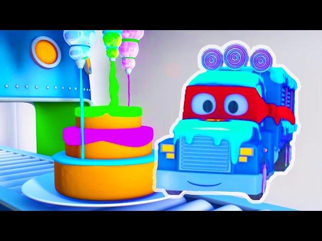 Carl the Super Truck and the Ice Cream Truck in Car City, Trucks Cartoon for kids