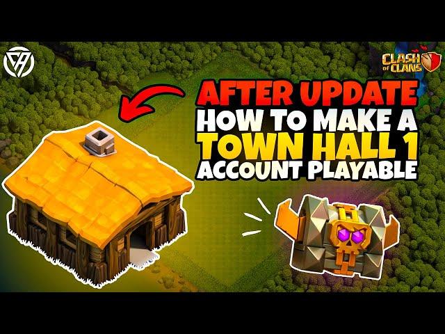 How to make a Townhall 1 base PLAYABLE After Update | Clasher Ashraf | CLASH OF CLANS |