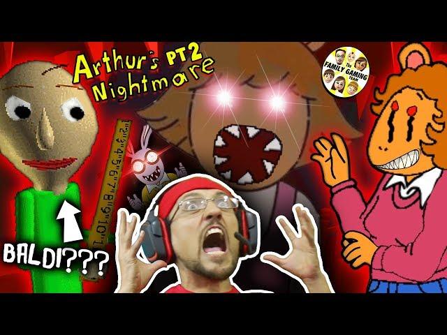 ESCAPE the Crazy Cartoon Family + BALDI Teacher in my House? (FGTEEV Arthurs Game Part 2 Night 3 &4)