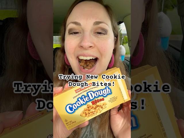 Trying New Cookie Dough Bites From Dollar Tree! #fyp #shorts #candy #foodreview #cookies #chocolate