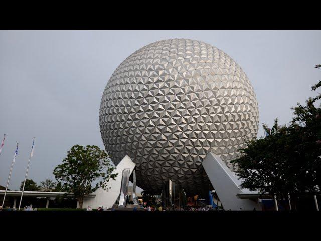 EPCOT 2024 Evening Walkthrough in the Rain in 4K | Walt Disney World Orlando Florida July 2024