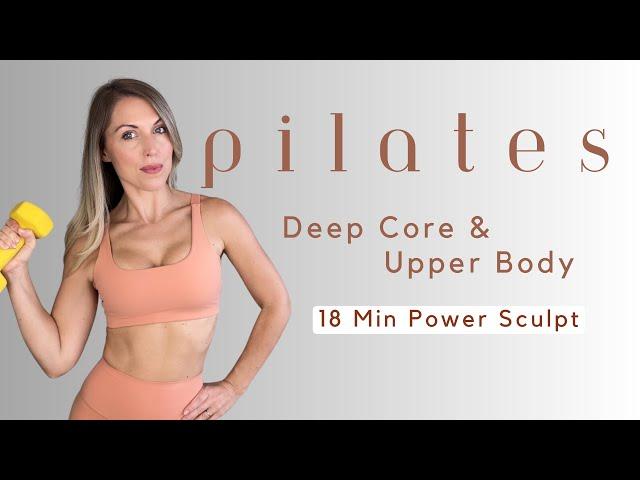 18-Min Deep Core & Upper Body Workout | Single Dumbbell Pilates Strength Routine