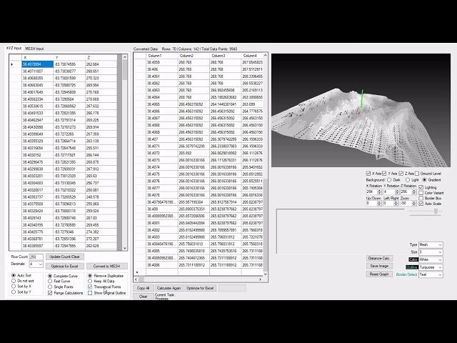 XYZ Mesh v7 Training Part 2 - Basic functions - XYZ into Mesh Graph for Excel