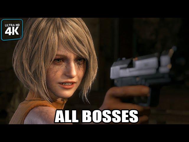 Resident Evil 4 Remake - All Bosses (With Cutscenes) 4K 60FPS UHD PC