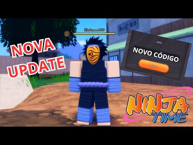 NOVA ATUALIZAÇÃO DO NINJA TIME E UM MEGA CÓDIGO - ROBLOX #roblox #naruto #games