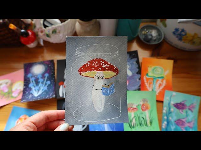 First-Time Talk! Collaborating with @animarjournals | DIY Gouache Postcards 