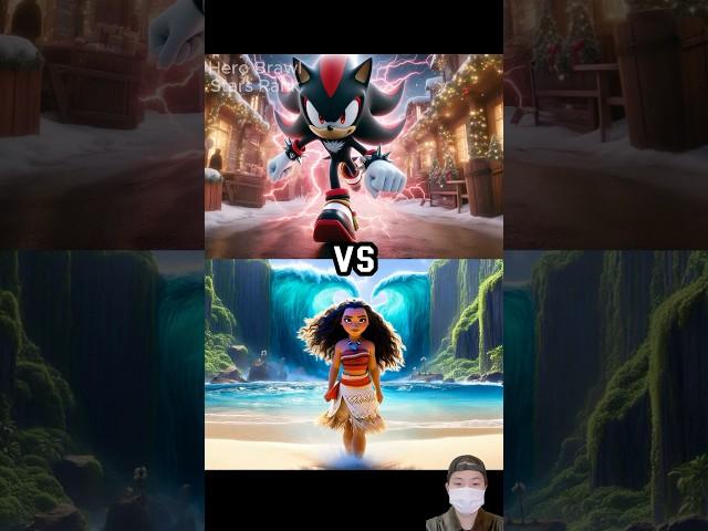 Shadow Sonic vs Moana, Elsa, Minion, Spiderman, Deadpool, Saitama