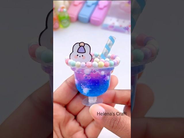 DIY miniature ice cream glass #shots #miniature #miniaturecrafts #miniatureworld #youtubeshorts