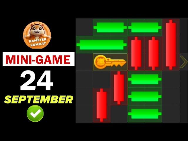 24 September Mini Game Key 100% Solved | Hamster Kombat Puzzle For Today