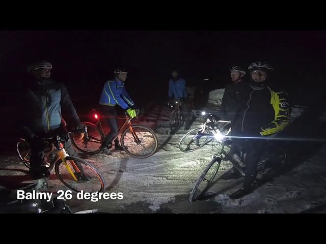 Snow gravel adventure by bike