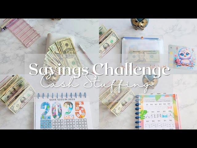 Savings Challenge Cash Stuffing | 2025 Sinking Funds and Debt Savings | Beginner Friendly