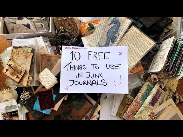 10 FREE Things to Use in Junk Journals - ABUNDANCE OF INSPIRATION