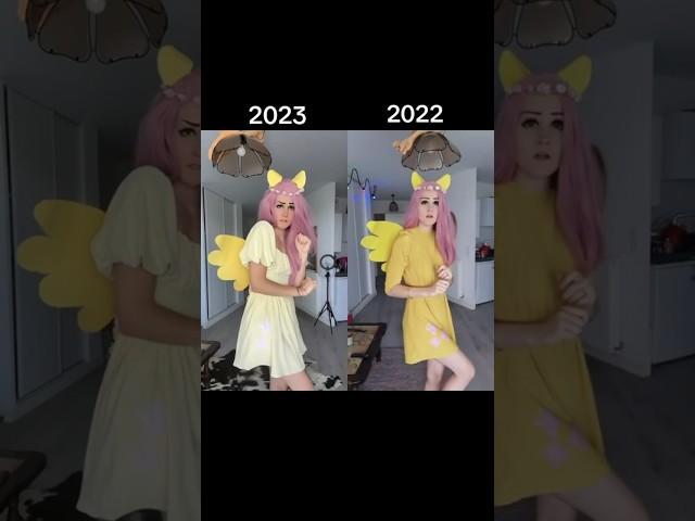 The evolution of my Fluttershy cosplay  #cosplay