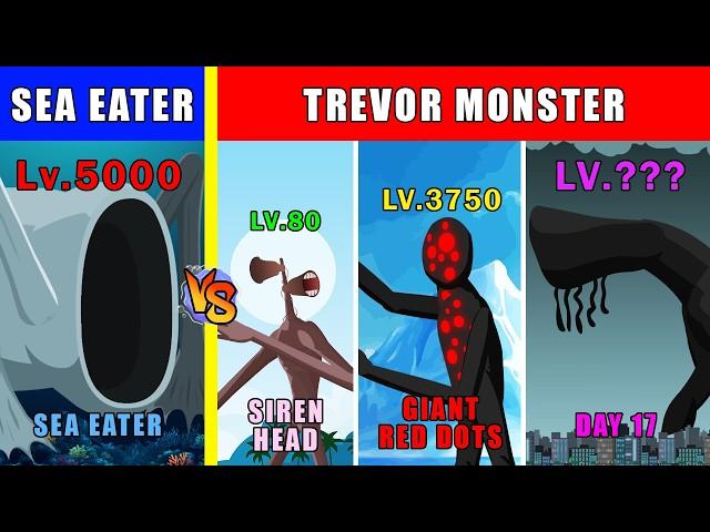 Sea Eater vs Trevor Monster Level Challenge | Trevor Monster Animation