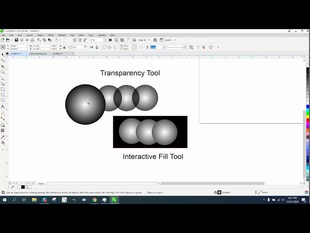 Corel Draw Tips & Tricks Transparency Tool VS Interactive Fill Tool