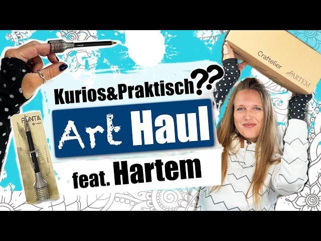 ART HAUL |  Kuriose und Praktische Art Supplies im Test | Wie gut ist der neue Onlineshop HARTEM??