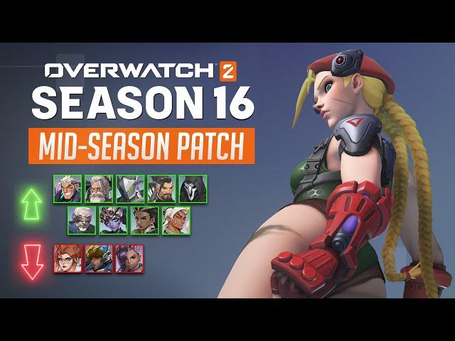 Street Fighter x OW2 and REIN BUFFS | Overwatch 2 Mid-Season 16 Patch Notes