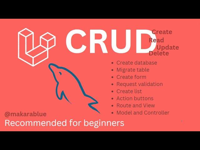 Laravel CRUD Tutorial for Beginners | Create, Read, Update, Delete