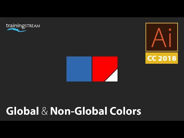 How to identify and work with Global and Non-Global colors in Adobe Illustrator