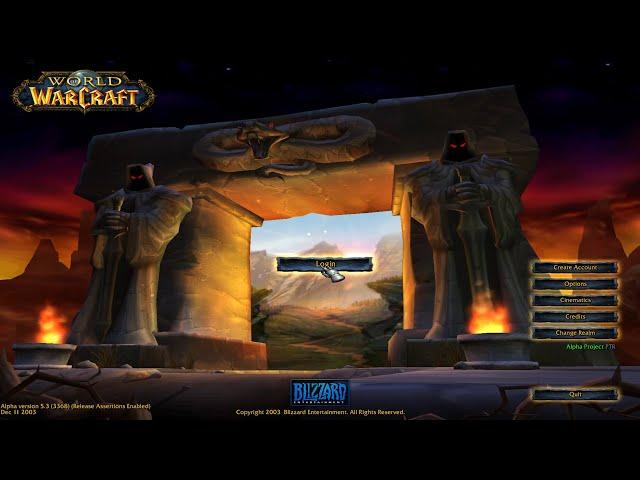 Playing the World of Warcraft 2003 Alpha!