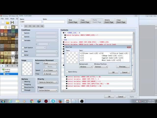RPG Maker MV: Advanced Farming Tutorial