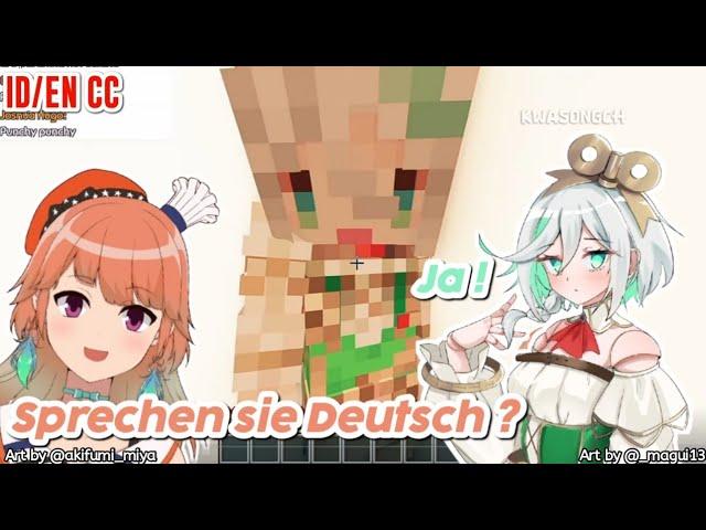 WHEN KIARA MEET CECILIA IN MINECRAFT AND START TALKING IN GERMAN [ HololiveEN ]