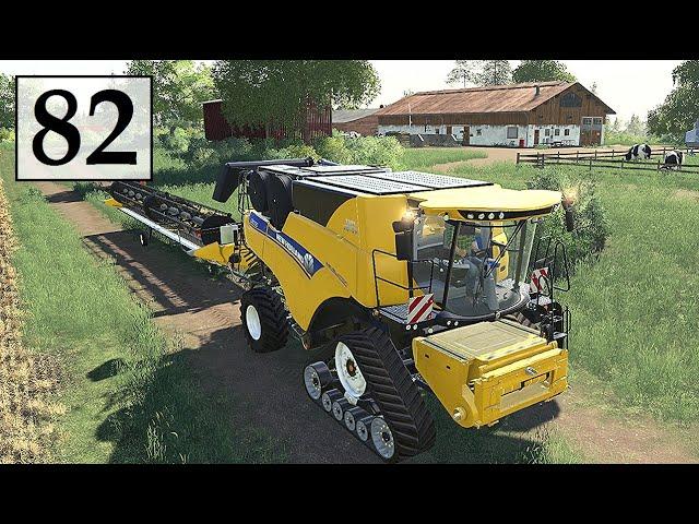 Farming Simulator 19 - УБОРКА УРОЖАЯ и ПОКУПКА КОРОВ - Фермер в с  ЯГОДНОЕ # 82