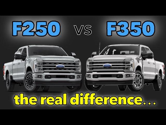 Do you really need a 1 ton? F250 vs F350 Super Duty, 3/4 ton vs 1 ton!