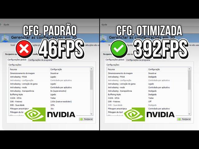 PAINEL NVIDIA: MELHOR CONFIGURAÇÃO PARA MÁXIMO DESEMPENHO E FPS | Otimizar Placa de Vídeo NVIDIA