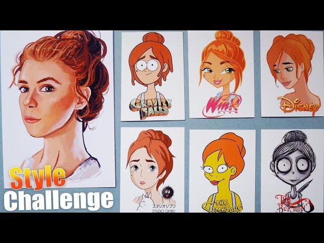 Styles Challenge Speedpaint | Рисую себя в разных стилях