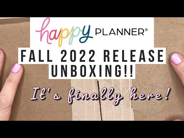 The Happy Planner Fall Release 2022 Unboxing! NEW Product Haul! Planners, Stickers & More